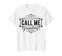 My Favorite People Call Me Grandma Vintage Family Love Citation T-Shirt
