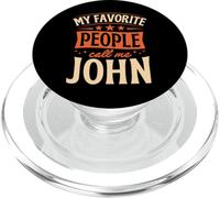 My Favorite People Call Me John Nom personnalisé PopSockets PopGrip pour MagSafe