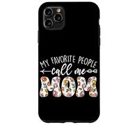 My Favorite People Call Me Mom Fête des Mères Floral Mama Coque pour iPhone 11 Pro Max