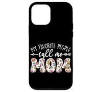 My Favorite People Call Me Mom Fête des Mères Floral Mama Coque pour iPhone 12 Mini