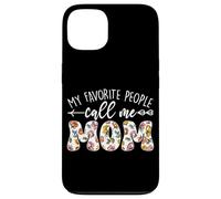 My Favorite People Call Me Mom Fête des Mères Floral Mama Coque pour iPhone 13