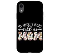 My Favorite People Call Me Mom Fête des Mères Floral Mama Coque pour iPhone XR