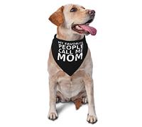 My Favorite People Call Me Mom Spring Dog Bandanas Boy Bulk Puppy Foulard Réglable Doux Triangle Bavoirs Accessoires pour Petits Moyens Grands Chiens Chats Blanc