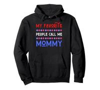 My Favorite People Call Me Mommy USA Patriotic 4 Juillet Sweat à Capuche