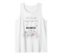 My Favorite People Call Me Mumsie Floral Grandma Mom Cadeau Débardeur