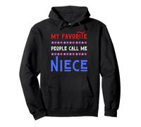 My Favorite People Call Me Niece USA Patriotic 4 Juillet Sweat à Capuche