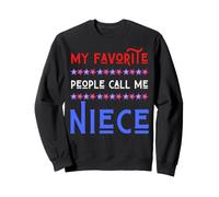 My Favorite People Call Me Niece USA Patriotic 4 Juillet Sweatshirt