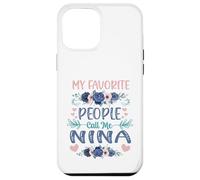 My Favorite People Call Me Nina Cute Floral Fête des Mères Coque pour iPhone 12 Pro Max
