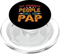 My Favorite People Call Me Pap Funny Father's Day Dad Men PopSockets PopGrip pour MagSafe