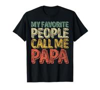 My Favorite People Call Me Papa Chemise de Noël humoristique T-Shirt