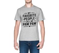 My Favorite People Call Me Paw Paw Grey Men's T-Shirt Tee
