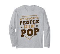 My Favorite People Call Me Pop Fête des Pères Papa Papa Manche Longue