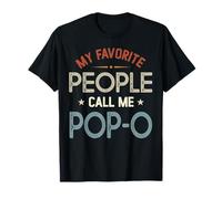 My Favorite People Call Me Pop-O Vintage Fête des Pères T-Shirt