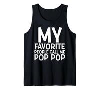 My Favorite People Call Me Pop Pop Fête des Pères Papa Papas Débardeur