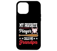 My Favorite Player Calls Me Grandpa Baseball Fête des Pères Coque pour iPhone 12 Pro Max