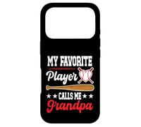 My Favorite Player Calls Me Grandpa Baseball Fête des Pères Coque pour iPhone 17 Pro