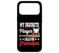My Favorite Player Calls Me Grandpa Baseball Fête des Pères Coque pour iPhone 17 Pro Max