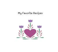 My Favorite Recipes: 120 pages for your favorite recipes, a signature page, and 5 pages at the front, to list the title of the recipes you've added to this book.