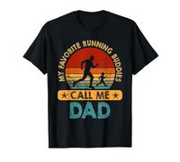 My Favorite Running Buddies Call Me Dad Daddy Fête des pères T-Shirt