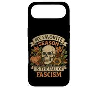 My Favorite Season is The Fall of Fascism Skull Pumpkin Coque pour iPhone Air