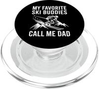 My Favorite Ski Buddies Call Me Dad Skieur Fête des Pères PopSockets PopGrip pour MagSafe