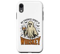 My Favorite Spirit is Whiskey Funny Ghost Halloween Costume Coque pour iPhone XR