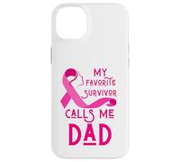 My Favorite Survivor Calls Me Dad Sensibilisation au Cancer du Sein Coque pour iPhone 14 Plus