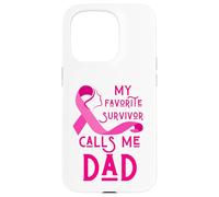 My Favorite Survivor Calls Me Dad Sensibilisation au Cancer du Sein Coque pour iPhone 15 Pro