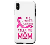 My Favorite Survivor Calls Me Mom Sensibilisation au Cancer du Sein Coque pour iPhone XS Max