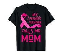 My Favorite Survivor Calls Me Mom Sensibilisation au Cancer du Sein T-Shirt
