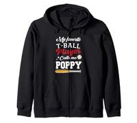 My Favorite T-Ball Player Calls Me Poppy Fête des pères Sweat à Capuche