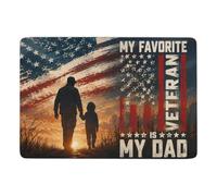 My Favorite Veteran is My Dad Tapis 150 x 100 cm, Doux et Antidérapant | Tapis de chambre comme cadeau pour une nouvelle maison, avec poils courts; près du lit ou du canapé