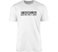 My Favourite Child Gave Me This T-Shirt Top Tee - Novelty Funny Fun Dad Joke Pun Birthday Father's Day Daddy Father Mens Fashion Clothing Gift Present Manches Courtes(X-Large)