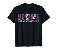 My First 4th of July As Mommy New Mom 2025 Drapeau américain T-Shirt