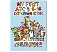 My First A, B, C, & 1, 2, 3 coloring book