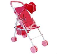 My First Baby Doll Poussette pour tout-petits filles de 3 ans, petits enfants | Poussette pliable pour poupées, poussette jouet pour poupées avec panier de rangement inférieur, cadre pliable, auvent