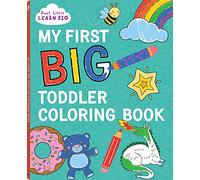 My First BIG Livre de coloriage pour enfant avec 128 pages perforées de scènes de coloriage amusantes y compris des animaux, des licornes, des dinosaures, des sirènes, des châteaux, des camions et