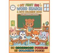 My First Big Word Search & Cute Coloring Book: 60 Fun & Easy Large-Print Puzzles for Kids, 5-7 year olds/ plus 25 Coloring Pages/ 8,5x11inches/ 140+ ... perfect for children's gift and activity book