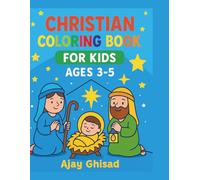 My First Christian Christmas Coloring Book for Kids Ages 3-5: Simple Nativity and Bible Story Scenes for Toddlers and Preschoolers: 22 Simple Coloring ... - A Faith-Filled Christmas Coloring Book