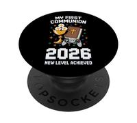 My First Communion 2026 Jeu vidéo Église PopSockets PopGrip Adhésif