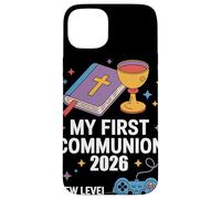 My First Communion 2026 New Level Achieved Communiant Gaming Coque pour iPhone 15 Plus