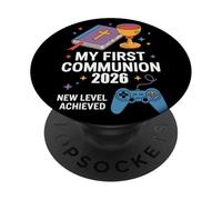 My First Communion 2026 New Level Achieved Communiant Gaming PopSockets PopGrip Adhésif