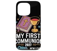 My First Communion 2027 New Level Achieved Cadeau Chrétienne Coque pour iPhone 13 Pro