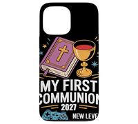 My First Communion 2027 New Level Achieved Cadeau Chrétienne Coque pour iPhone 13 Pro Max