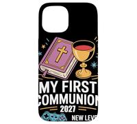 My First Communion 2027 New Level Achieved Cadeau Chrétienne Coque pour iPhone 15