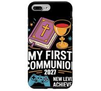 My First Communion 2027 New Level Achieved Cadeau Chrétienne Coque pour iPhone 7 Plus/8 Plus