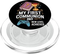 My First Communion 2027 New Level Achieved Cadeau Chrétienne PopSockets PopGrip pour MagSafe