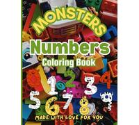 "My First Counting Adventure with Cute Monsters": "Learn numbers 1 to 10 with adorable, friendly monsters! Color, count, and have fun while developing ... creativity. Made with love just for you!"❤️
