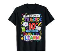 My First Day of Fifth Grade 10 Years Old Back to School T-Shirt