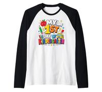 My First Day of Kindergarten Tee, 1st Day of School Boy Kid Manche Raglan